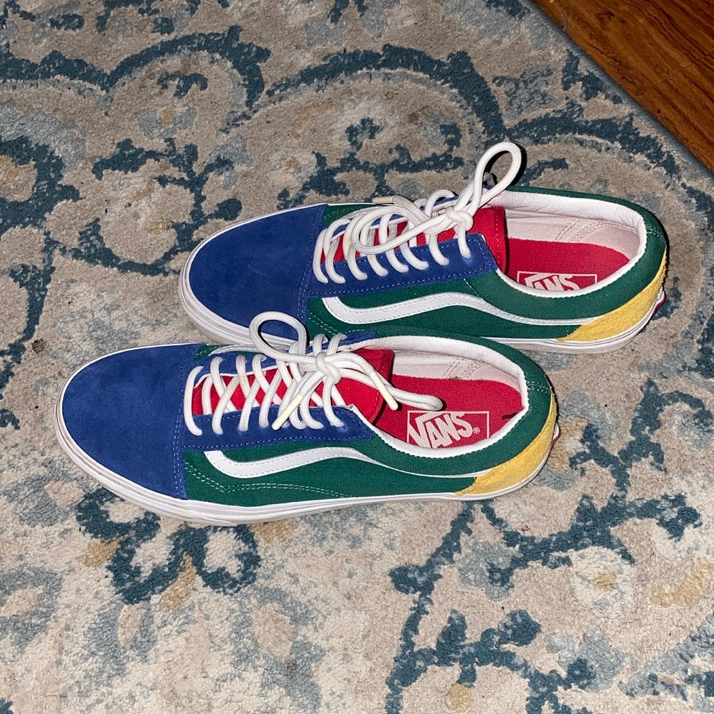 Multi Colored Off the Wall Vans